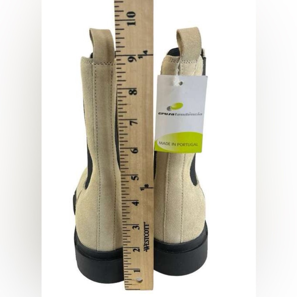 CRUZA TENDENCIA Made in Portugal Chelsea Suede Leather Boots - Picture 4 of 17